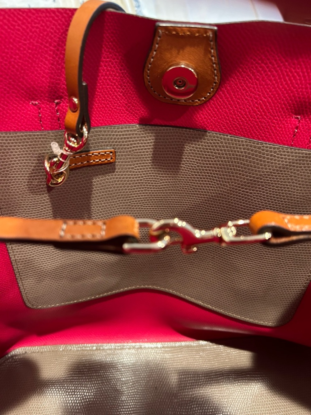 Dooney & Bourke Sienna Briana Textured Leather Tote w Matching Wristlet NWOT - Picture 12 of 13